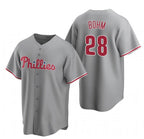 P.Phillies #28 Alec Bohm Gray Road Jersey
