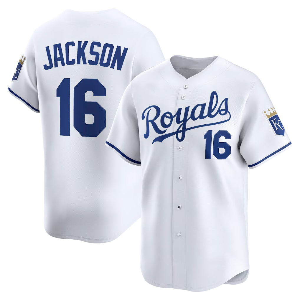 KC.Royals #16 Bo Jackson White Home Limited Player Jersey