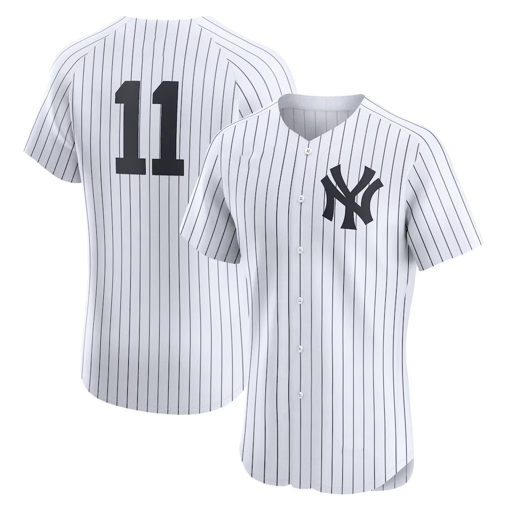 NY.Yankees #11 Anthony Volpe White Home Elite Jersey