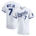 KC.Royals #7 Bobby Witt Jr.White Home Elite Player Jersey