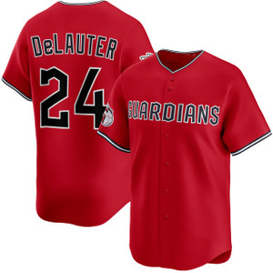 C.Guardians #24 Chase DeLauter Red Cool Base Stitched Jersey