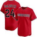 C.Guardians #24 Chase DeLauter Red Cool Base Stitched Jersey