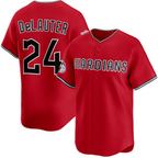 C.Guardians #24 Chase DeLauter Red Cool Base Stitched Jersey