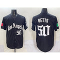 LA.Dodgers #50 Mookie Betts Black Mexico 2025 LA Gothic Style With Fernando Patch Vapor Premier Limited Stitched Jersey
