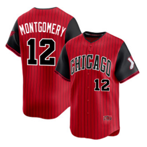 CW.Sox #12 Colson Montgomery Red Black 2025 City Connect Limited Stitched Jersey