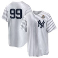 NY.Yankees #99 Aaron Judge White 2024 World Series Cool Base Stitched  Jersey