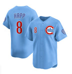 C.Cubs #8 Ian Happ Blue 2024-25 2nd Alternate Limited Stitched Jersey