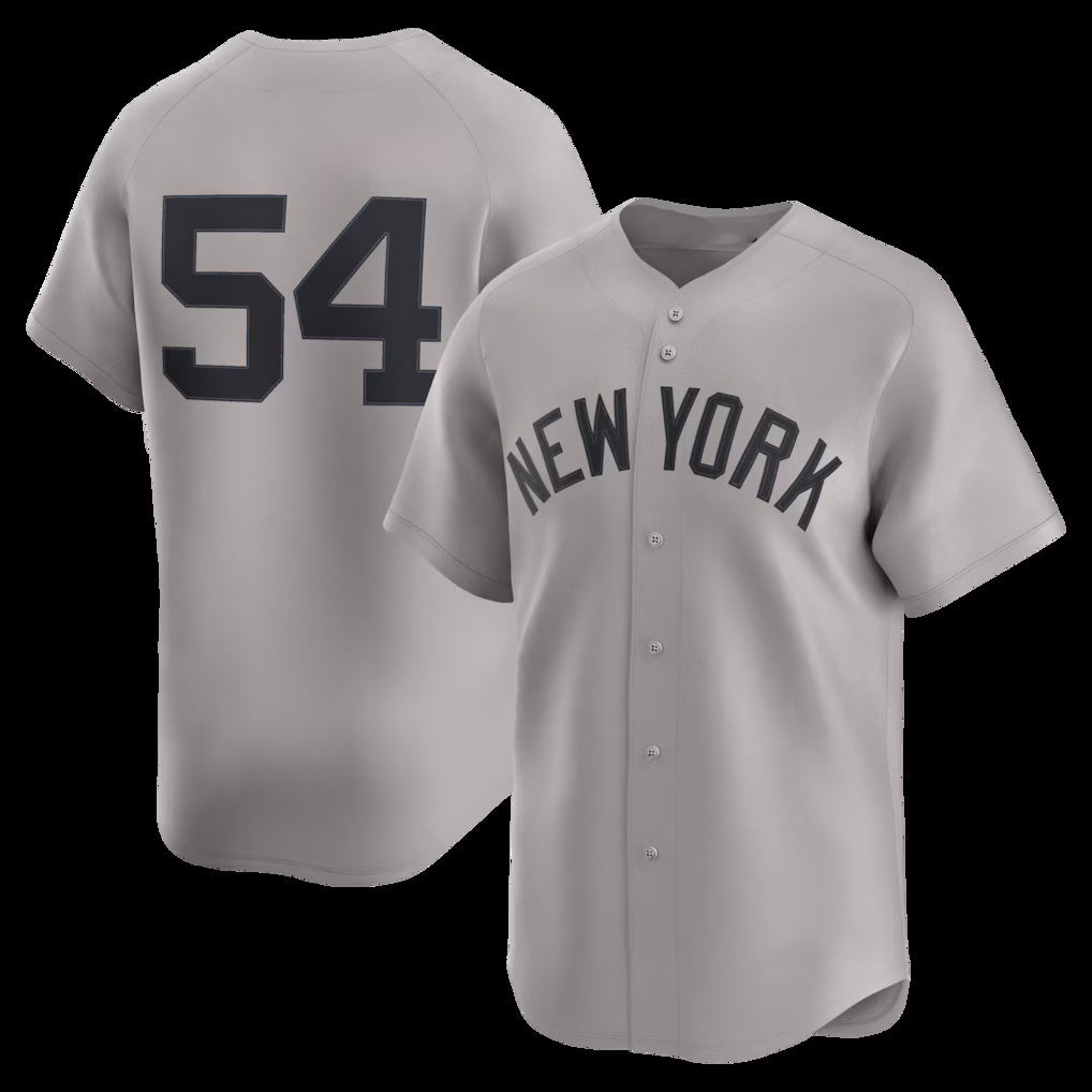 NY.Yankees #54 Max Fried Gray Road Limited 2 Player Jersey