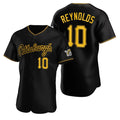 P.Pirates #10 Bryan Reynolds Black Alternate 2nd Pittsburgh Base Jersey