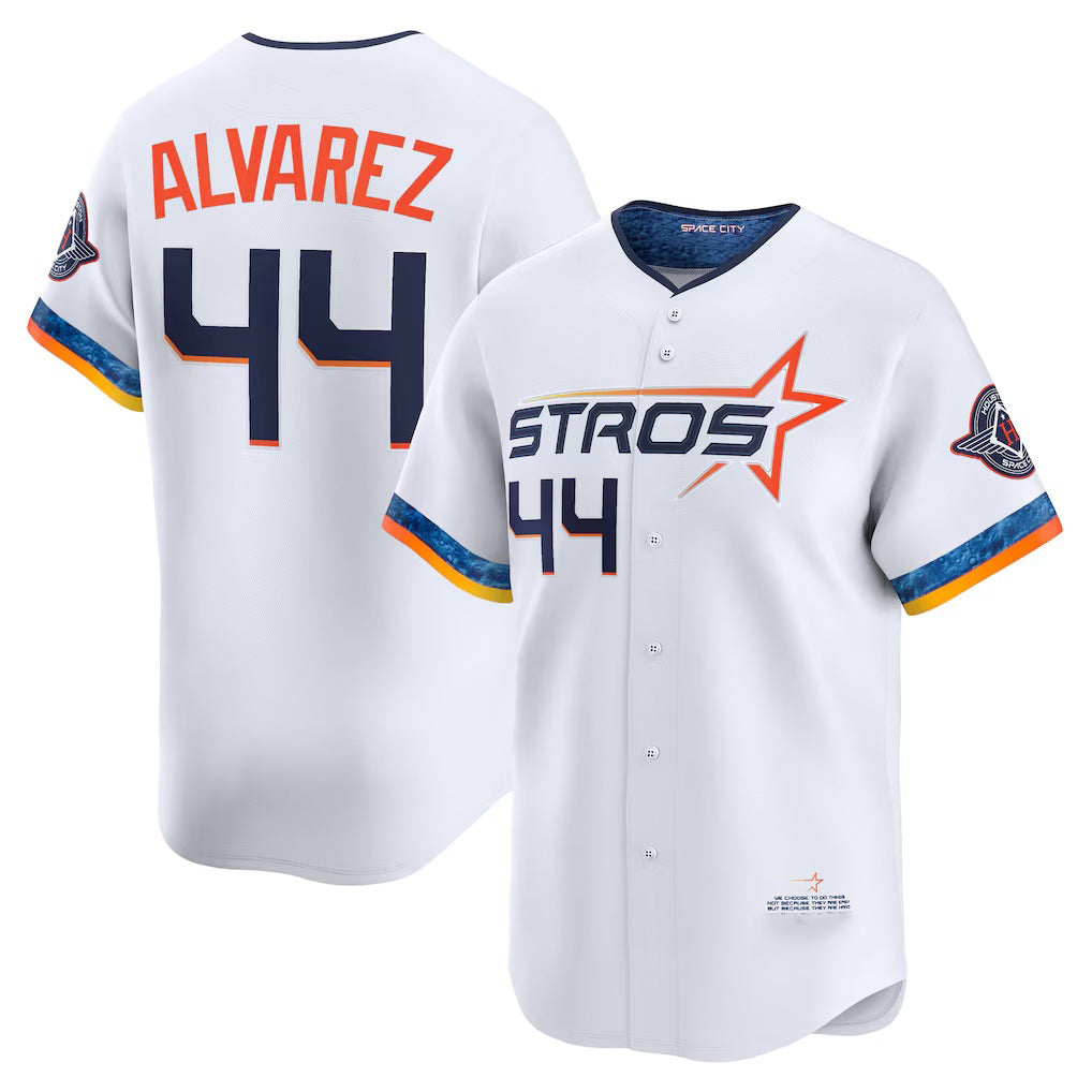 H.Astros #44 Yordan Alvarez White 2025 City Connect Limited Player Jersey