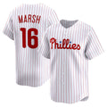 P.Phillies #16 Brandon Marsh White Home Limited Player Jersey