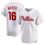 P.Phillies #16 Brandon Marsh White Home Limited Player Jersey