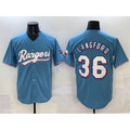 T.Rangers #36 Wyatt Langford Blue Limited Stitched Jersey