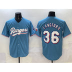 T.Rangers #36 Wyatt Langford Blue Limited Stitched Jersey