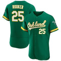 O.Athletics #25 Brent Rooker Green Flex Base Stitched Jersey