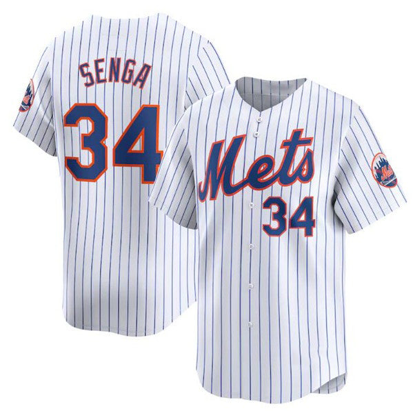 NY.Mets #34 Kodai Senga White 2024 Home Limited Stitched Jersey