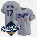 LA.Dodgers #17 Shohei Ohtani Gray 2025 World Series Limited Stitched Jersey