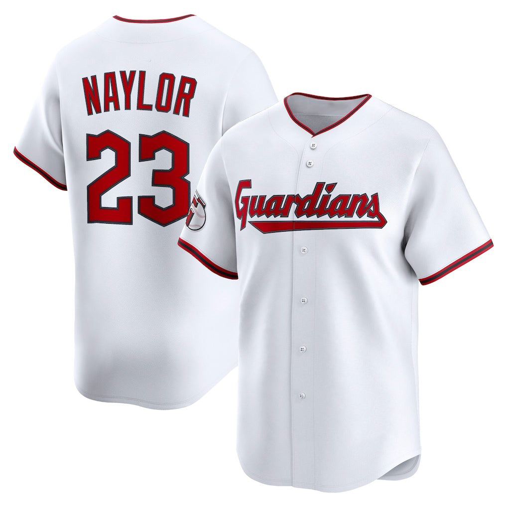 C.Guardians #23 Bo Naylor White Home Limited Player Jersey