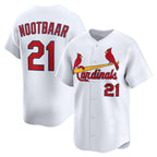 St. Louis Cardinals #21 Lars Nootbaar White Home Limited Player Jersey