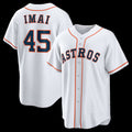 H.Astros #45 Tatsuya Imai White Home Replica Jersey