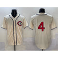 C.Cubs #4 Pete Crow-Armstrong Cream Field of Dreams Cool Base Stitched Jersey
