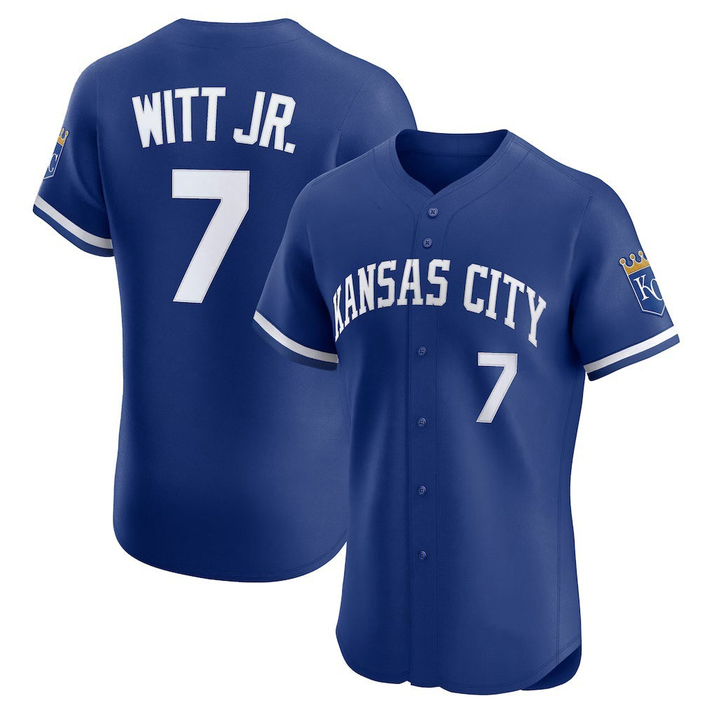 KC.Royals #7 Bobby Witt Jr.Royal Alternate 2 Elite Player Jersey