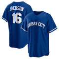 KC.Royals #16 Bo Jackson Rush Blue Alternate 2 Replica Jersey
