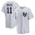 NY.Yankees #11 Anthony Volpe White Home Replica Player Jersey