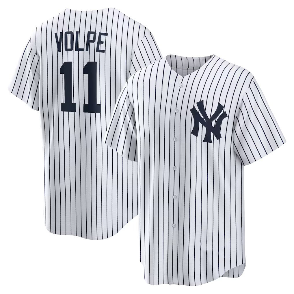 NY.Yankees #11 Anthony Volpe White Home Replica Player Jersey