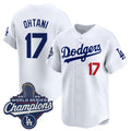 LA.Dodgers #17 Shohei Ohtani White 2025 Champions Stitched Jersey