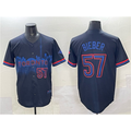TB.Jays #57 Shane Bieber Navy 2024 City Connect Limited Stitched Jersey