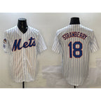 NY.Mets #18 Darryl Strawberry White 2025 Spring Training Cool Base Stitched Jersey