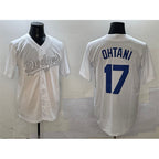 LA.Dodgers #17 Shohei Ohtani White Fashion Cool Base Stitched Jersey