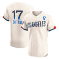 LA.Dodgers #17 Shohei Ohtani Cream City Connect Elite Jersey