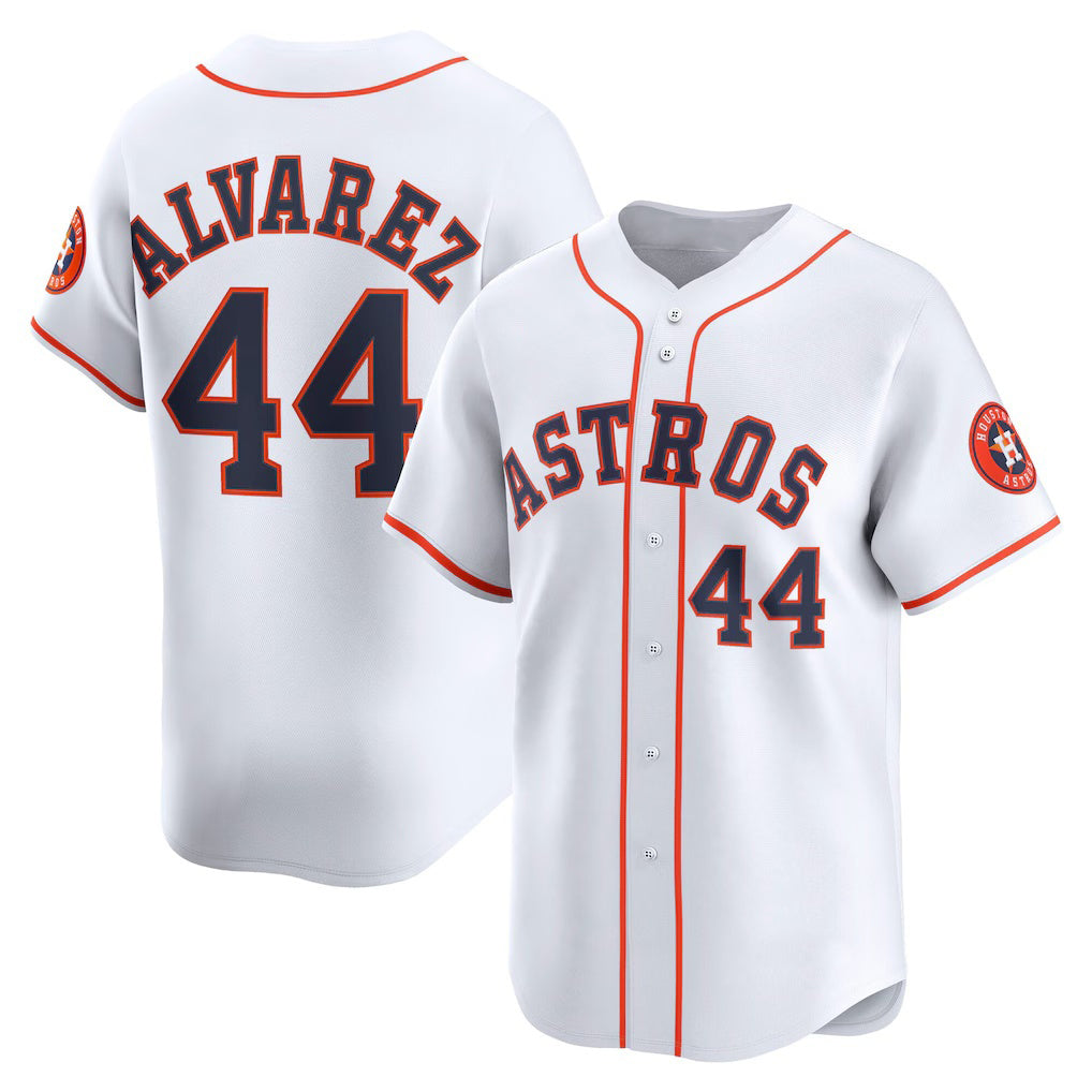 H.Astros #44 Yordan Alvarez White Home Limited Player Jersey