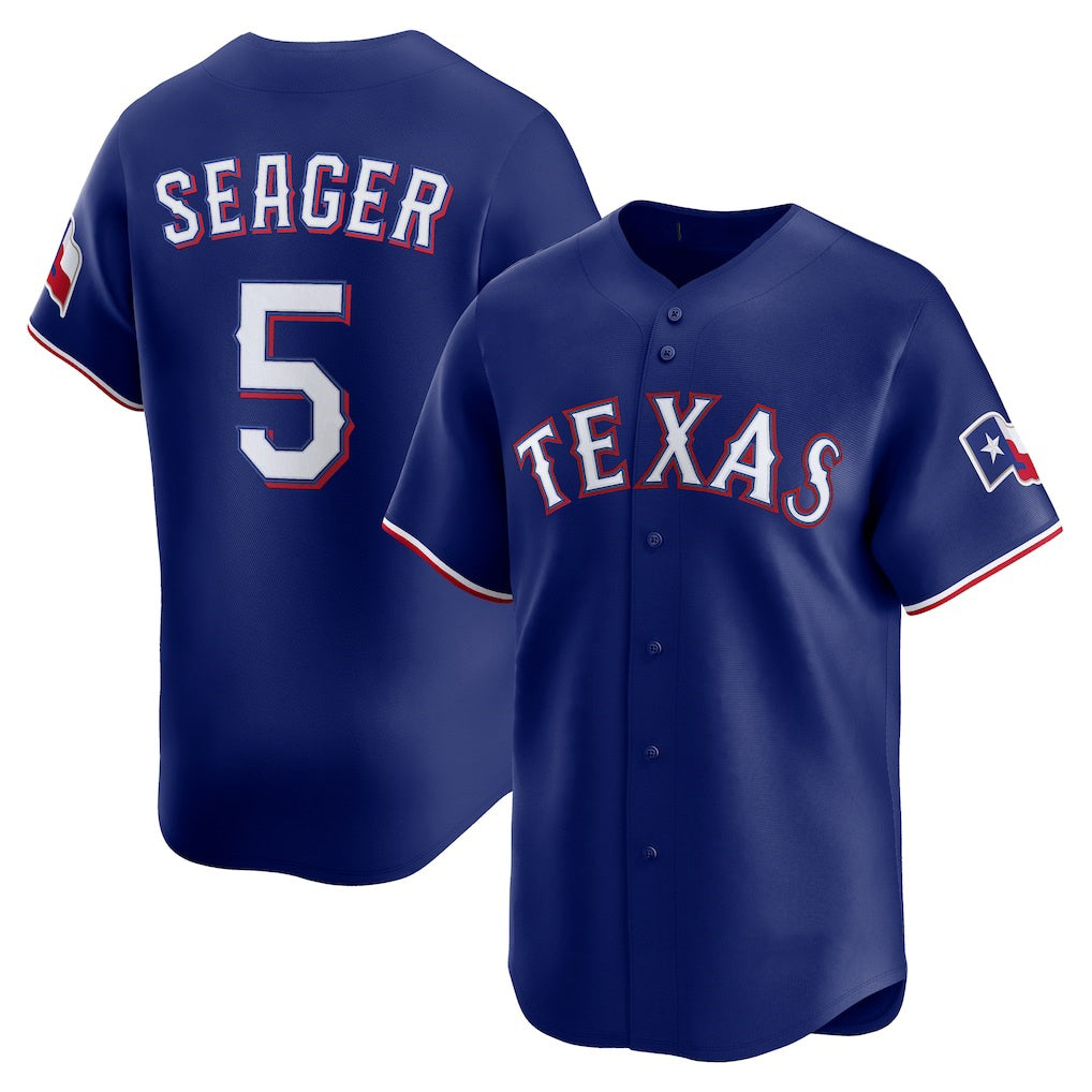 T.Rangers #5 Corey Seager Royal Alternate 2 Limited Jersey