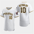 P.Pirates #10 Bryan Reynolds White Home Flex Base Jersey