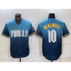 P.Phillies #10 J.T. Realmuto Blue 2024 City Connect Limited Stitched Jersey