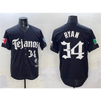 T.Rangers #34 Nolan Ryan Black Mexico 2025 Vapor Premier Limited Stitched Jersey