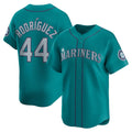 S.Mariners #44 Julio rodriguez Teal Alternate Limited Player Jersey