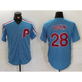P.Phillies #28 Alec Bohm Blue Cool Base Stitched Jersey