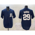 D.Tigers #29 Tarik Skubal Navy Cool Base Stitched Jersey