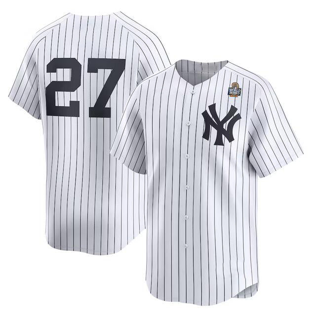 NY.Yankees #27 Giancarlo Stanton White 2024 World Series Home Limited Stitched Jersey
