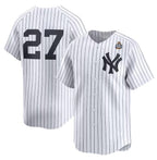 NY.Yankees #27 Giancarlo Stanton White 2024 World Series Home Limited Stitched Jersey