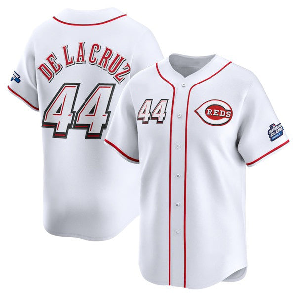 C.Reds #44 Elly De La Cruz White 2025 Speedway Classic Home Limited Stitched  Jersey