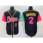 SD.Padres #2 Xander Bogaerts Number Black NEW 2023 City Connect Cool Base 2 Stitched Jersey