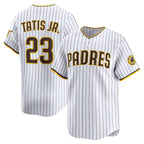 SD.Padres #23 Fernando Tatis Jr. White Home Limited Player Jersey