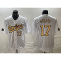 LA.Dodgers #17 Shohei Ohtani Number White 2022 All Star Stitched Cool Base Jersey