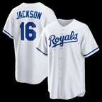 KC.Royals #16 Bo Jackson White Home Retired Player Replica Jersey