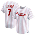 P.Phillies #7 Trea Turner White Home Limited Player Jersey